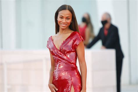 zoe saldana butt|Zoe Saldana showcases her incredible figure in a nude swimsuit。